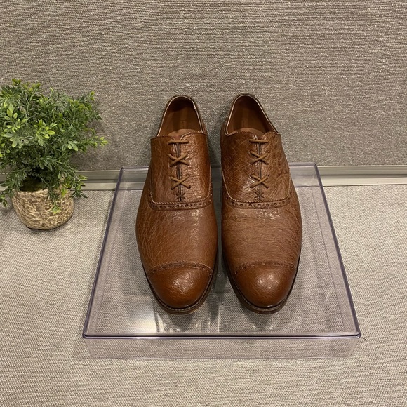 Barker Black Deer Skin Oxford Size 11 - Picture 8 of 13